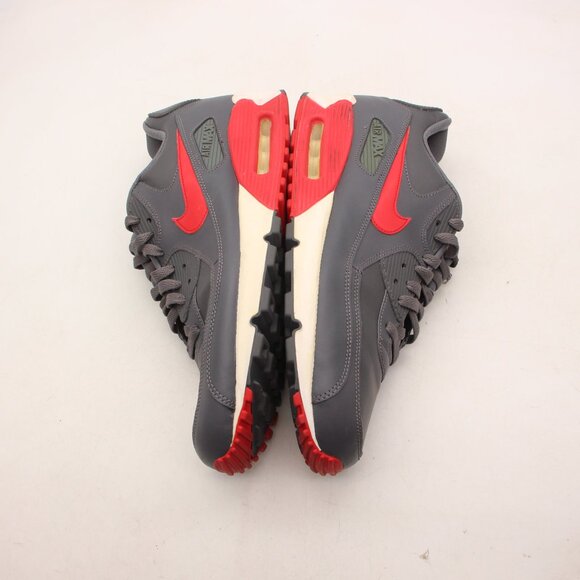 Nike Air Max 90 Essential Men\'s Size 14 Dark Grey/University Red 537384-061